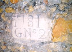 Une des première plaque du secteur dâtant les confortations éffectuées sous Guillaumot
