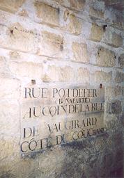 Magnifique plaque de rue