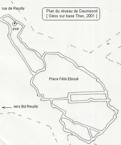 carte du réseau Daumesnil