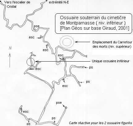 Plan du niveau inférieur [Géos, juillet 2001]