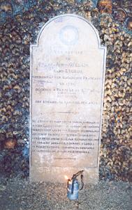 Pierre tombale de Françoise Gellain
