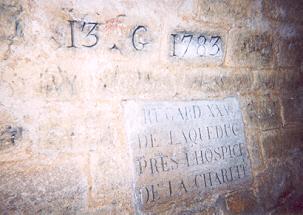 13ème confortation sous Guillaumot de l'année 1783, au niveau du regard 25 de l'acqueduc